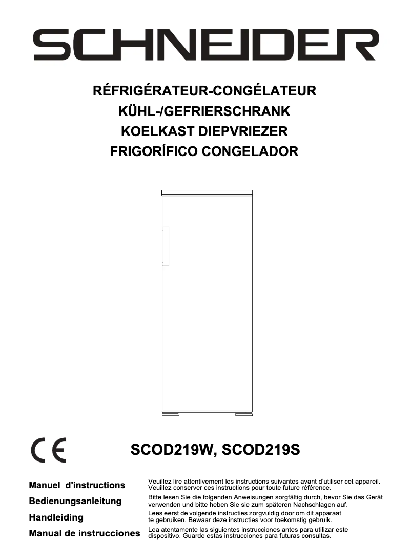 Page 1 de la notice Manuel utilisateur Schneider SCOD219S