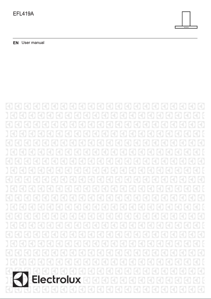 Page 1 de la notice Manuel utilisateur Electrolux EFL419A