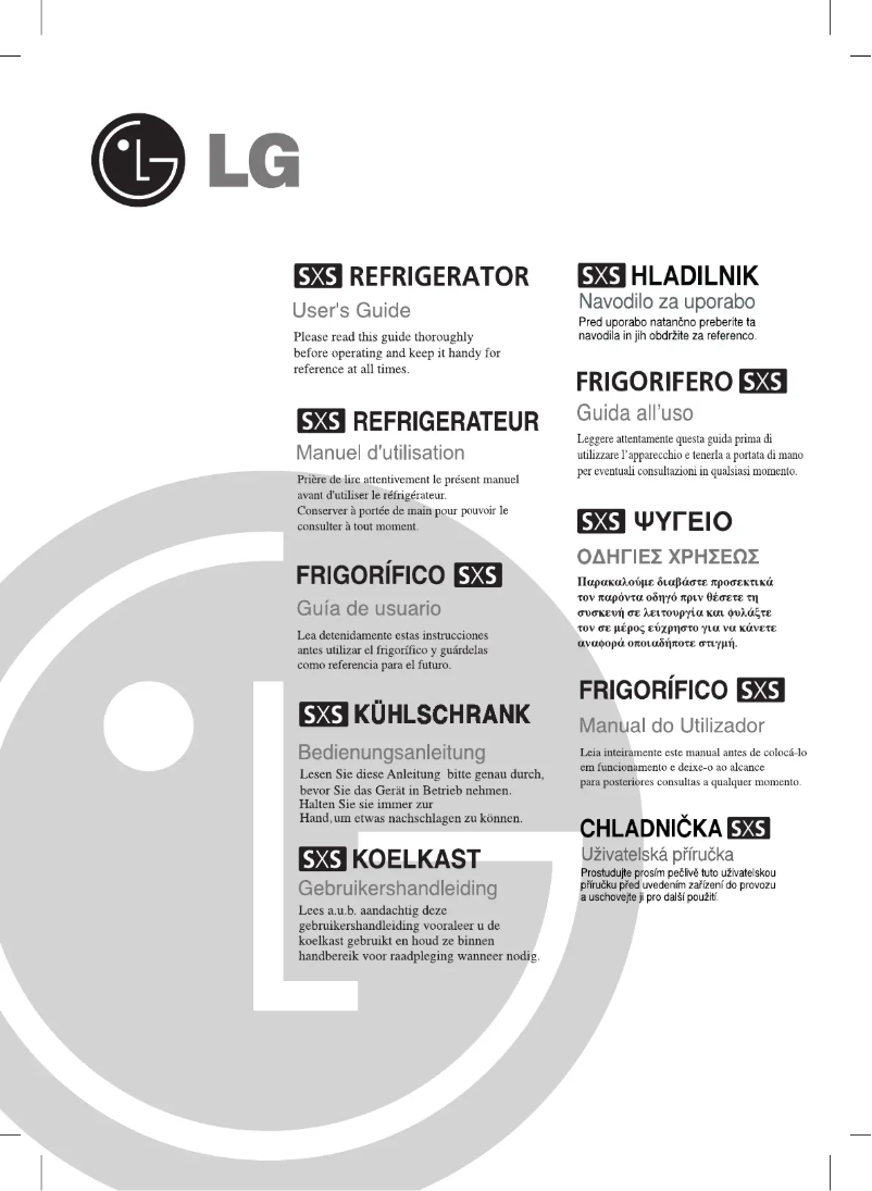 Page 1 de la notice Manuel utilisateur LG GW-L207FTQA