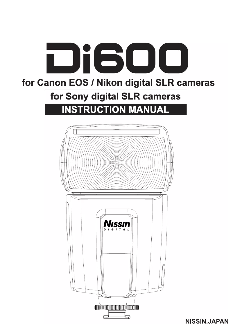 Page n°1 - Manuel utilisateur Nissin Di600