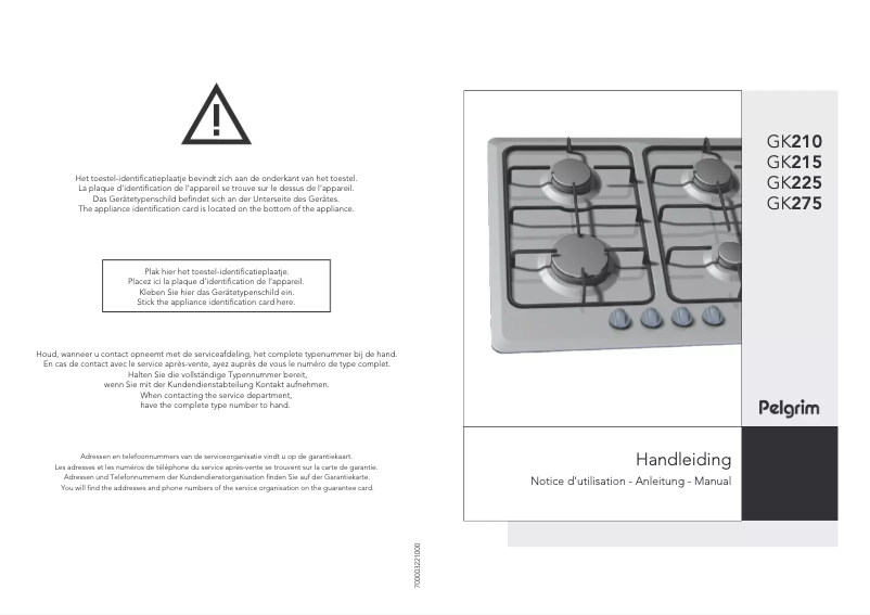 Page 1 of the manual User Manual Pelgrim GK 225