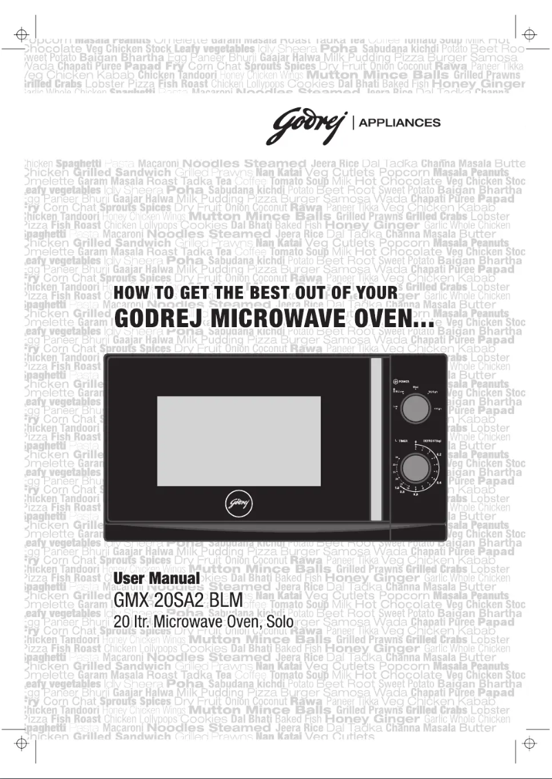 Page n°1 - Manuel utilisateur Godrej GMX 20SA2 BLM