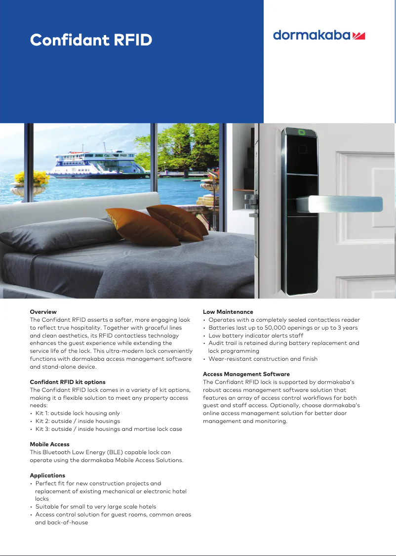 Image de la première page du manuel de l'appareil Confidant RFID Kit 1