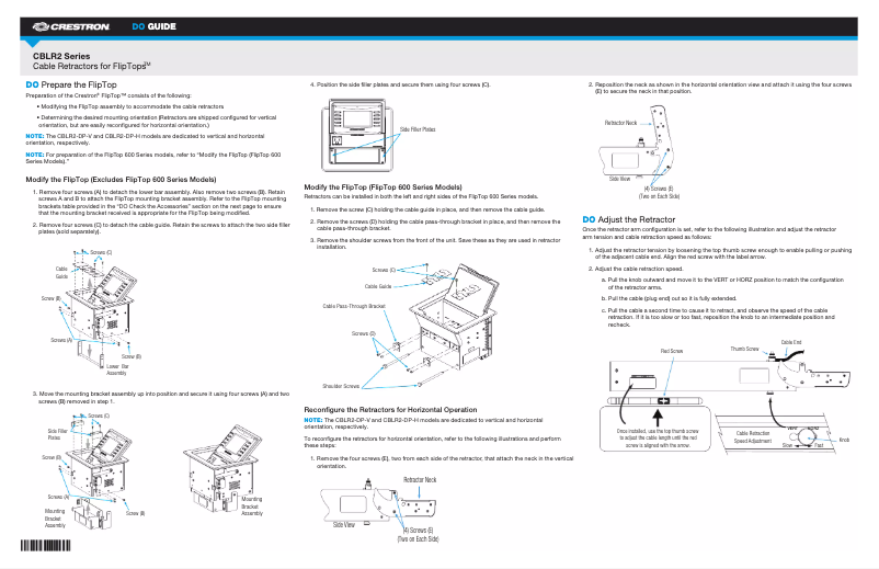 Image de la première page du manuel de l'appareil CBLR2-USB
