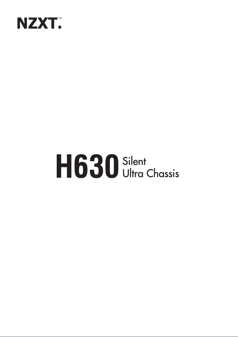 Page 1 de la notice Manuel utilisateur NZXT H630