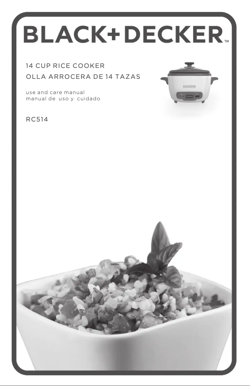 Page 1 de la notice Manuel utilisateur Black & Decker RC514R