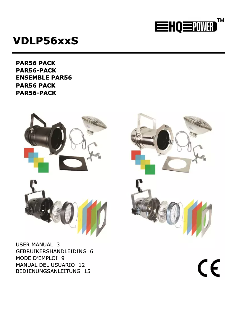 Page n°1 - Manuel utilisateur HQ Power VDLP56LCS