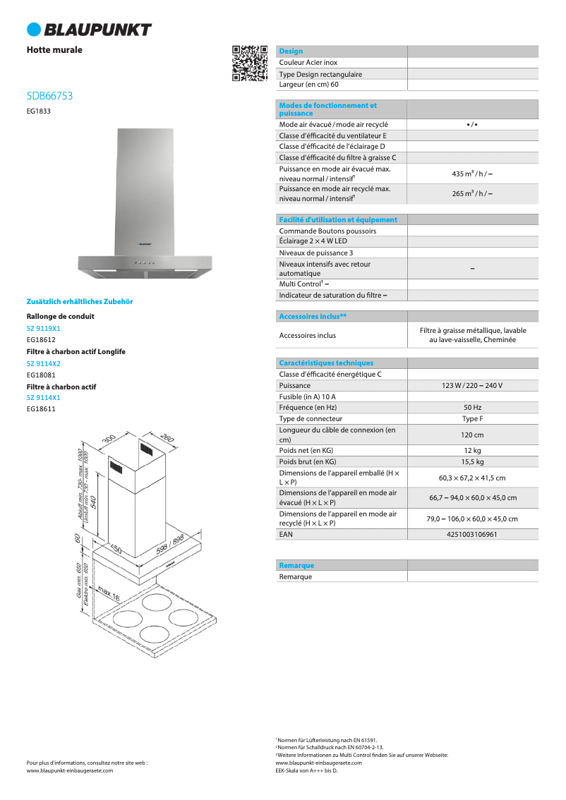 Image de la première page du manuel de l'appareil 5DB66753