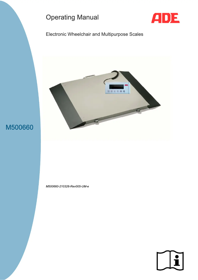 Page n°1 - Manuel utilisateur ADE M500660