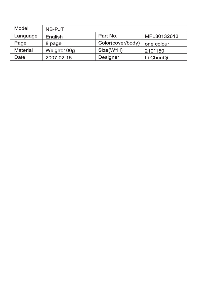 Image de la première page du manuel de l'appareil V-CQ783STU