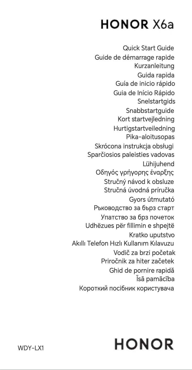 Image de la première page du manuel de l'appareil X6a