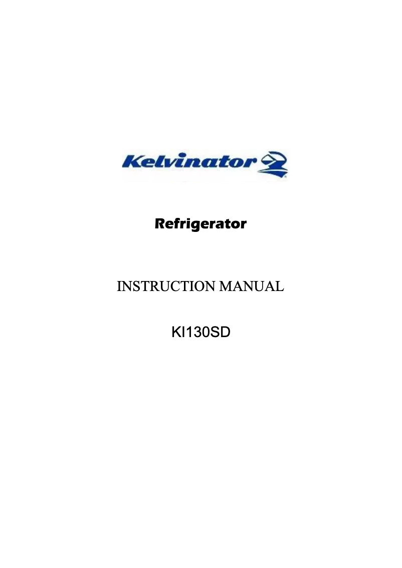Page n°1 - Manuel utilisateur Kelvinator KI130SD