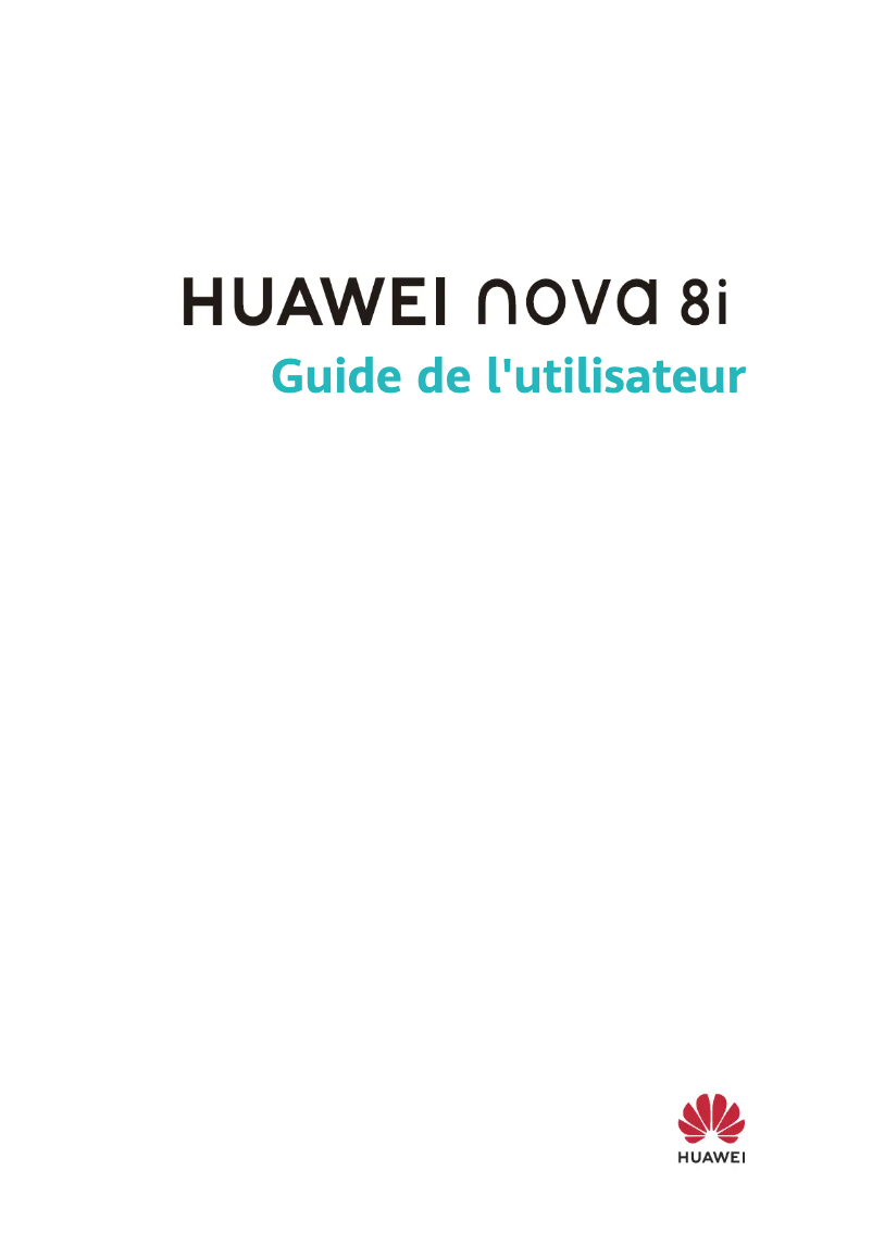 Page 1 of the manual User Manual Huawei Nova 8i