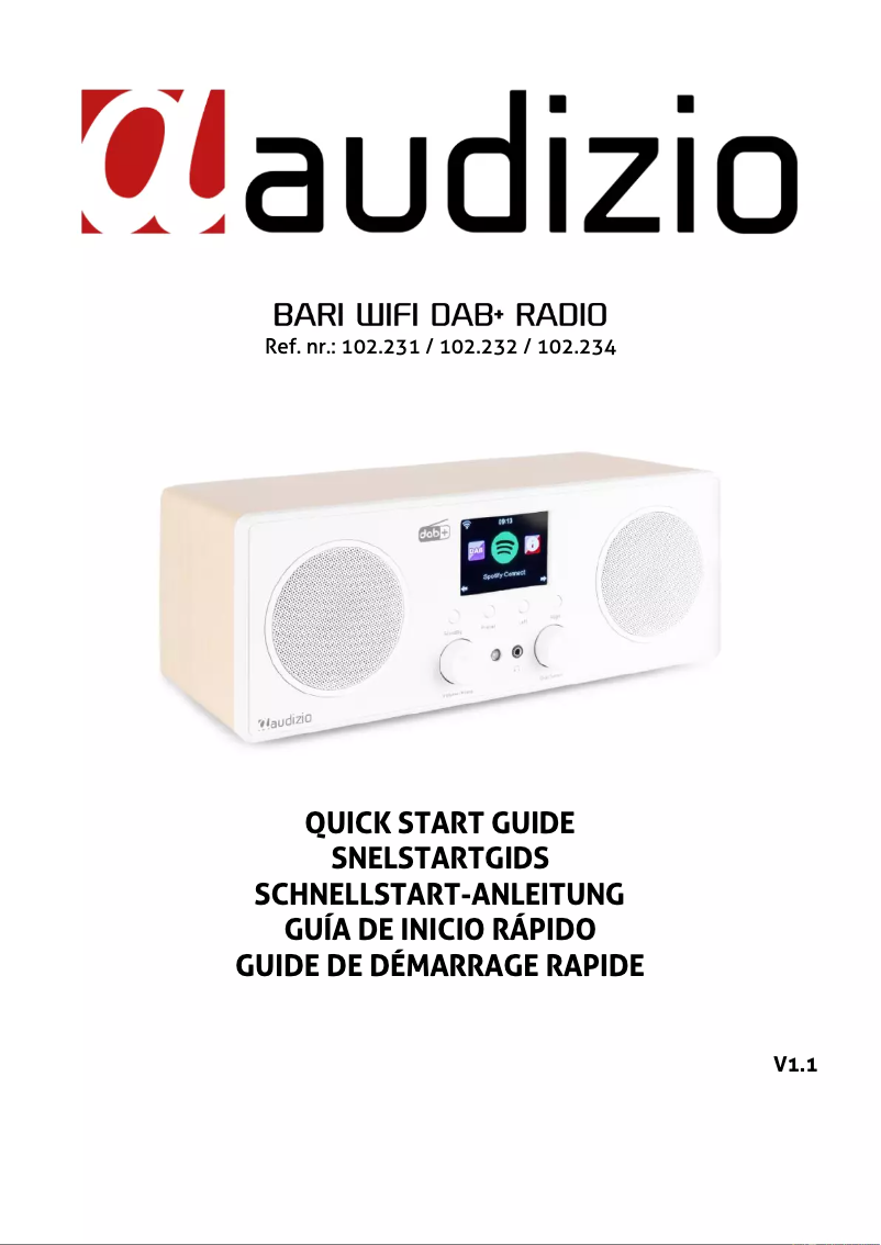 Page n°1 - Guide de démarrage rapide Audizio Cuneo