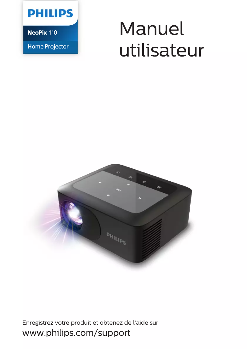 Page 1 de la notice Manuel utilisateur Philips NeoPix 110 NPX110