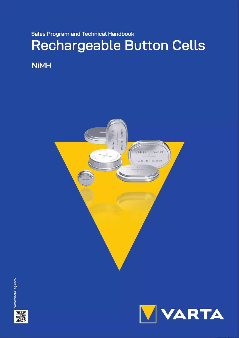 Page 1 de la notice Manuel utilisateur Varta Button Cells