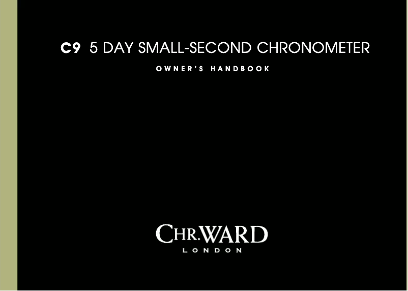 Page 1 de la notice Manuel utilisateur Christopher Ward C9 5 Day Small-Second