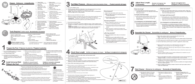 Page 1 de la notice Guide de démarrage rapide Polaris TR36P