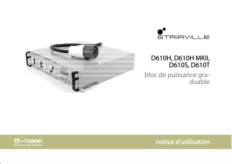 Image de la première page du manuel de l'appareil D610S