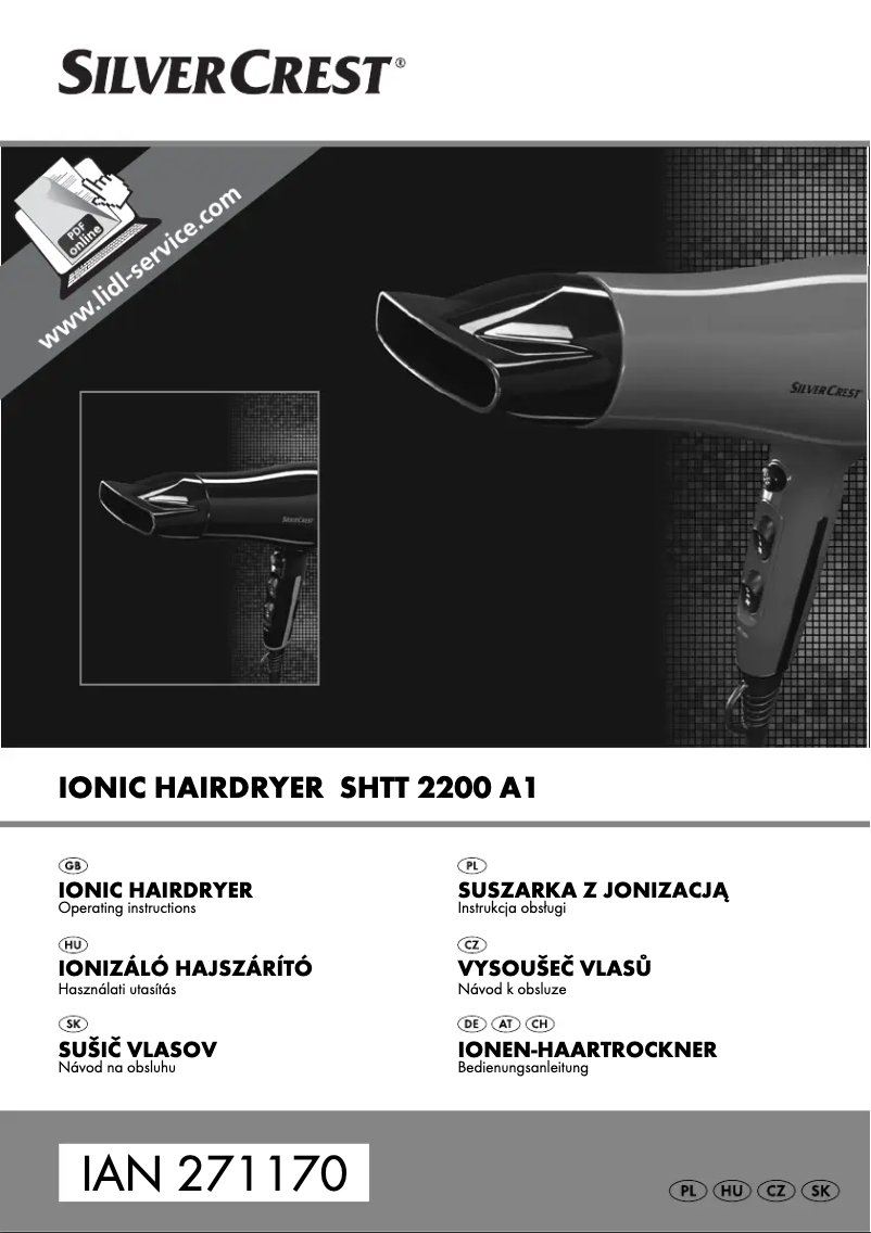 Page 1 de la notice Manuel utilisateur SilverCrest SHTT 2200 A1