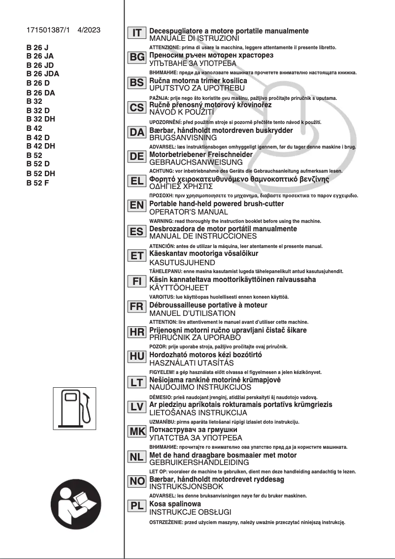 Image de la première page du manuel de l'appareil BC 330 AB