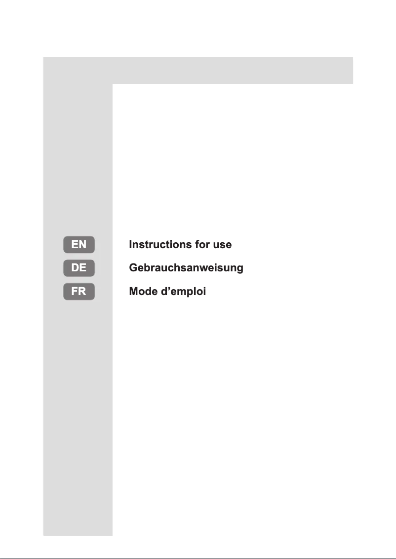 Page 1 de la notice Instructions / montage Privileg PRC 12GS1