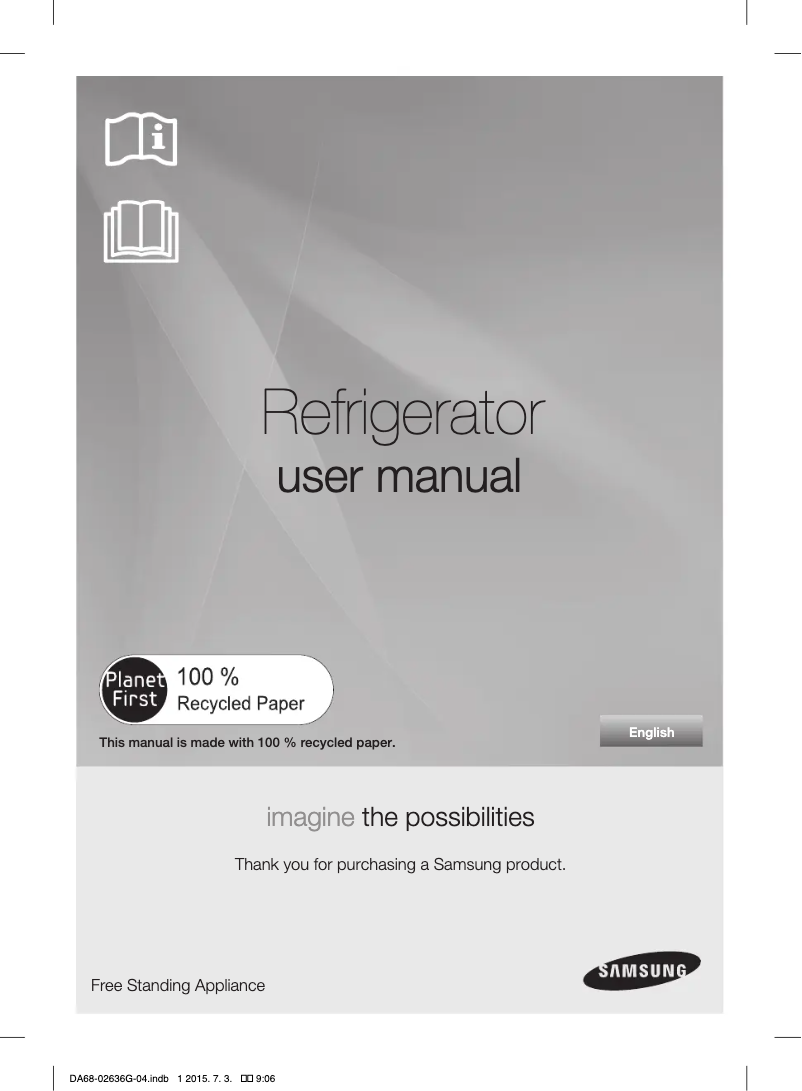 Page n°1 - Manuel utilisateur Samsung RT5564DTBWWA