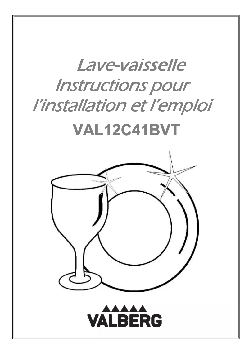 Image de la première page du manuel de l'appareil VAL 12C41 BVT