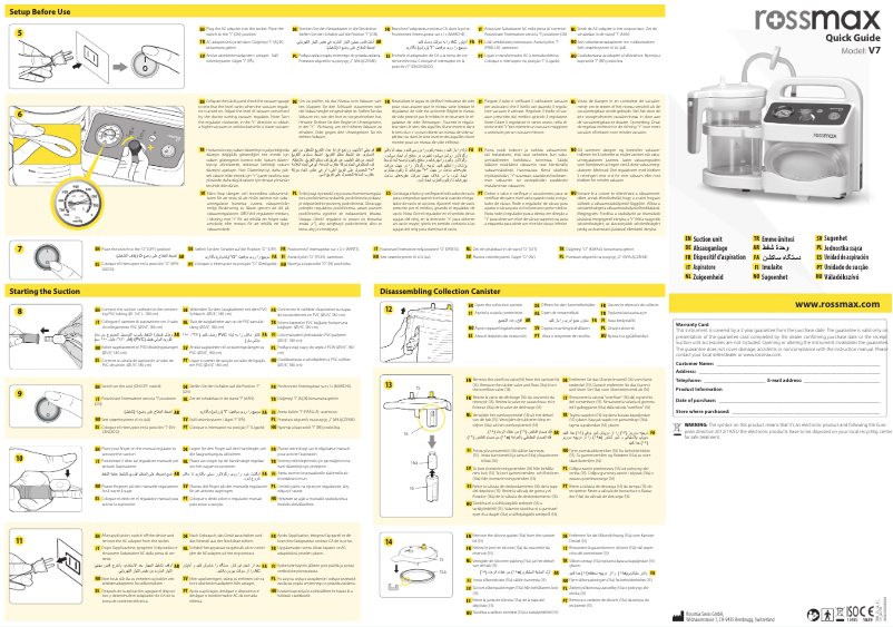 Página 1 del manual Manual de usuario Rossmax V7
