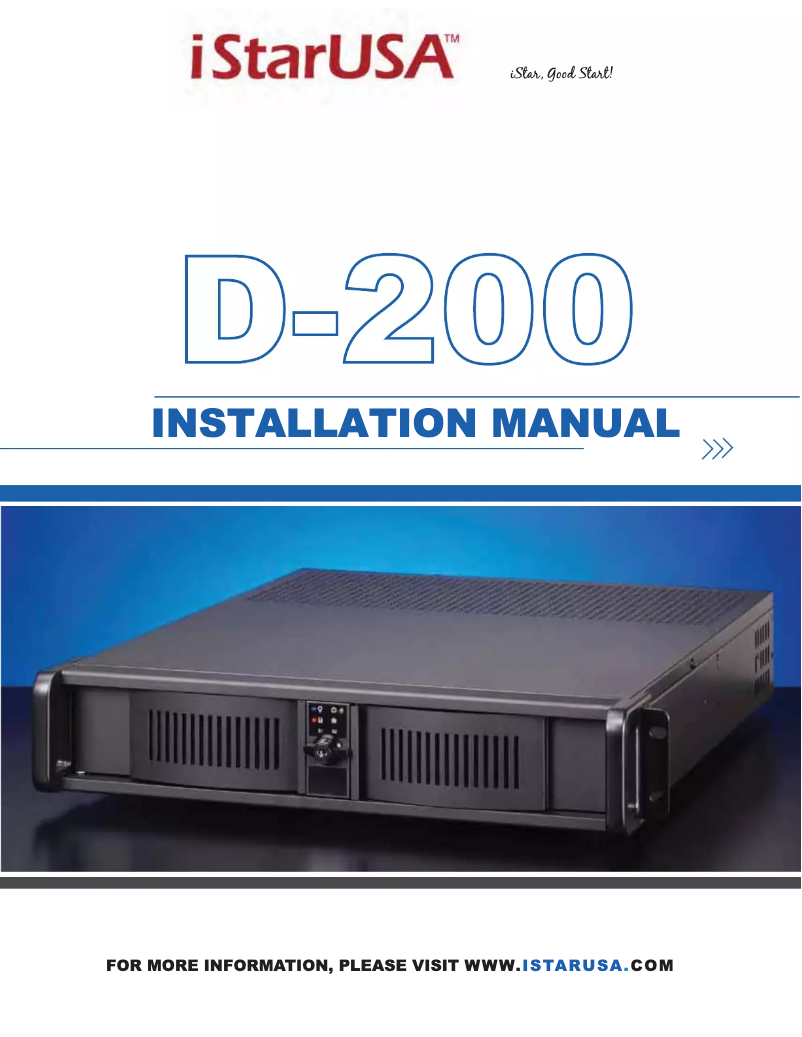 Page n°1 - Manuel utilisateur iStarUSA D-200L