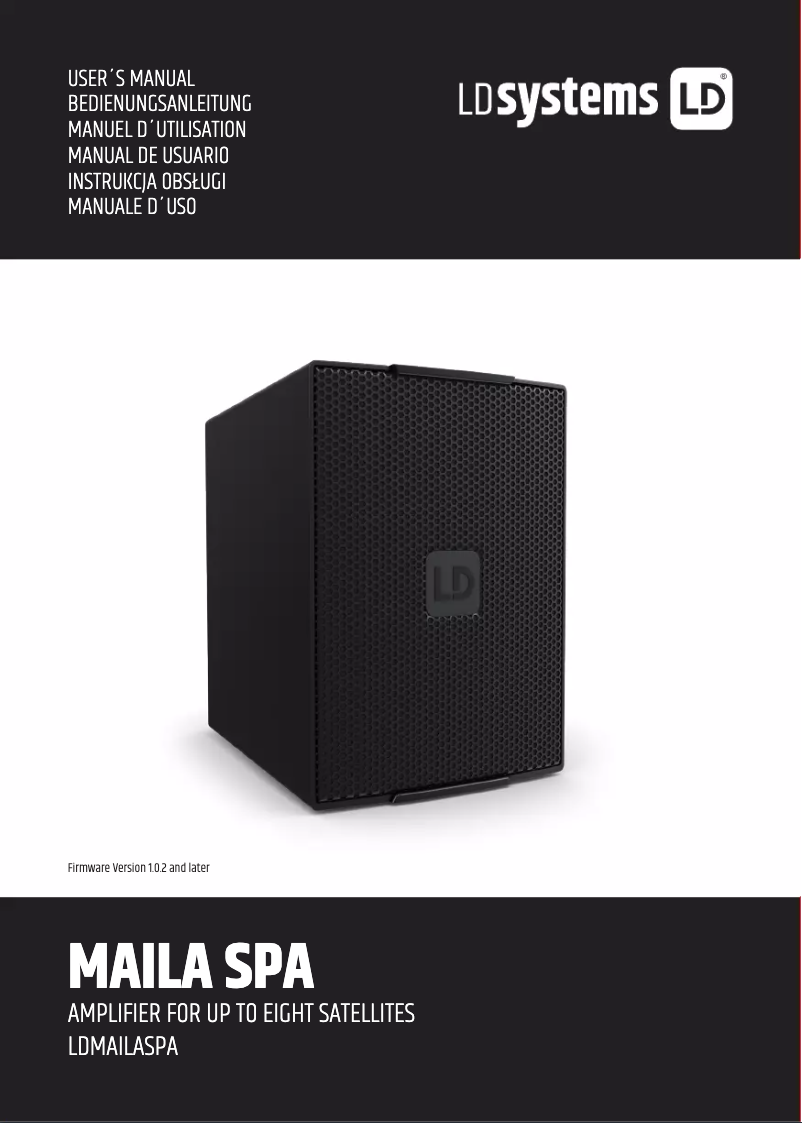 Page n°1 - Manuel utilisateur LD Systems MAILA SPA