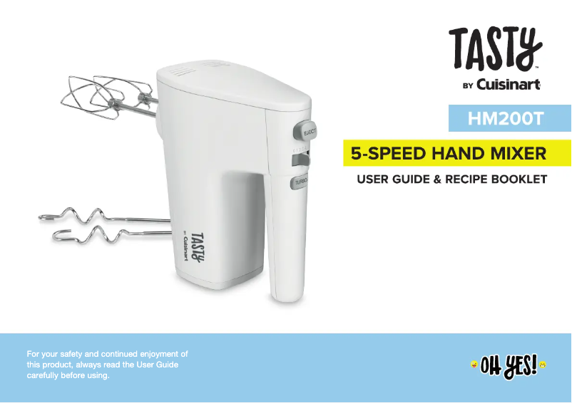 Page 1 de la notice Manuel utilisateur Cuisinart HM200T