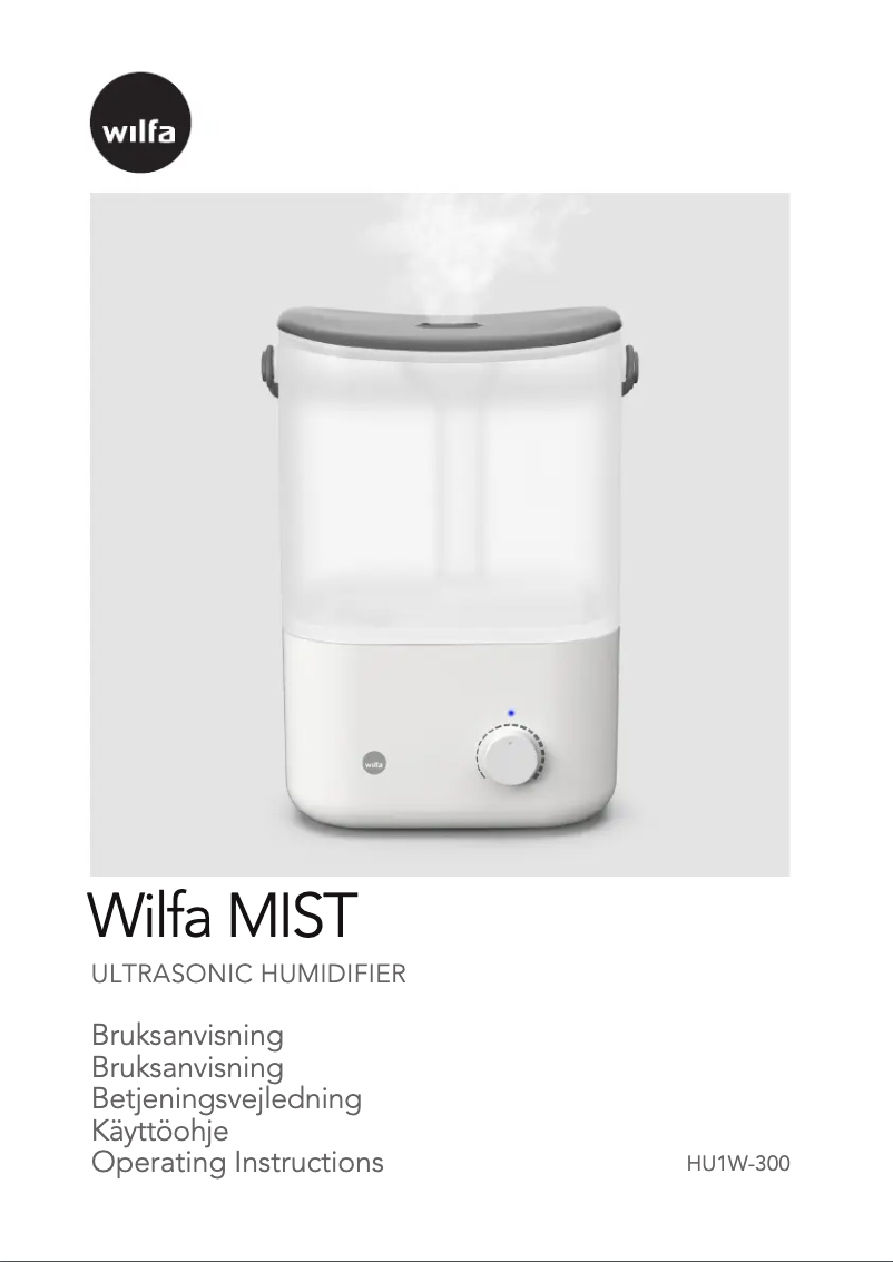 Page 1 de la notice Manuel utilisateur Wilfa HU1W-300