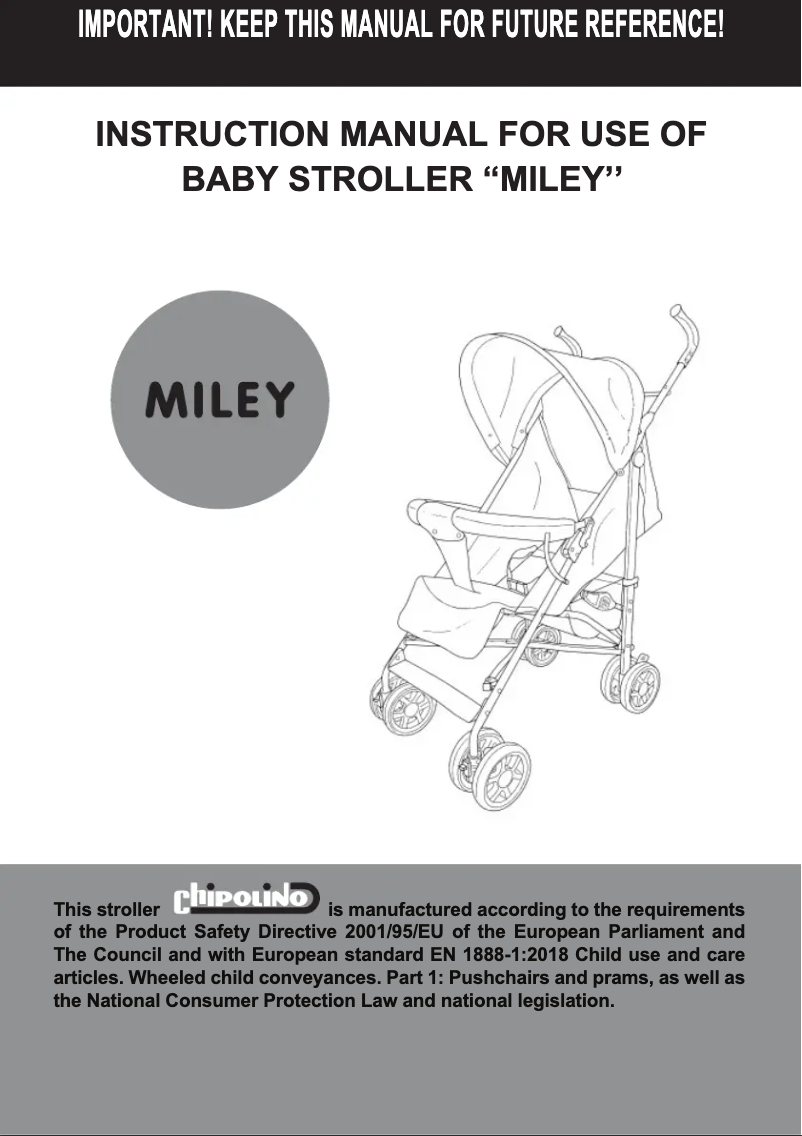 Page 1 de la notice Manuel utilisateur Chipolino Miley