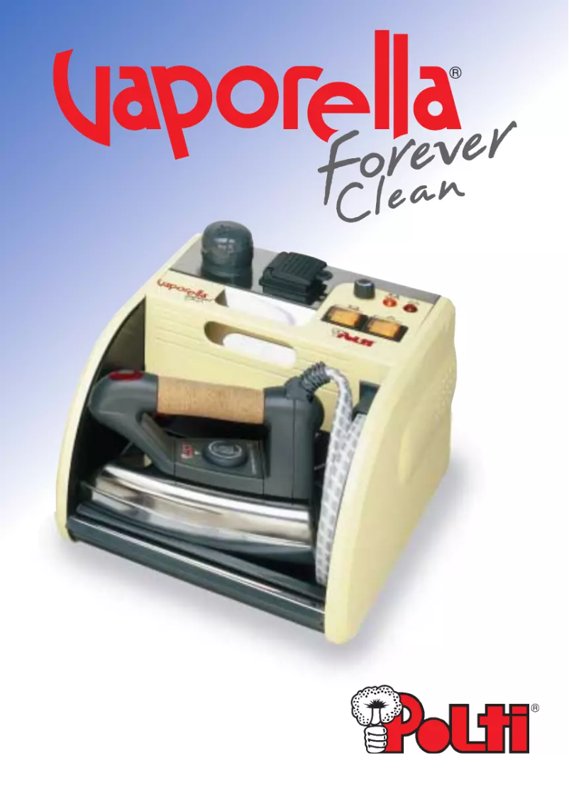 Imagen de la primera página del manual del dispositivo Vaporella Forever CLEAN