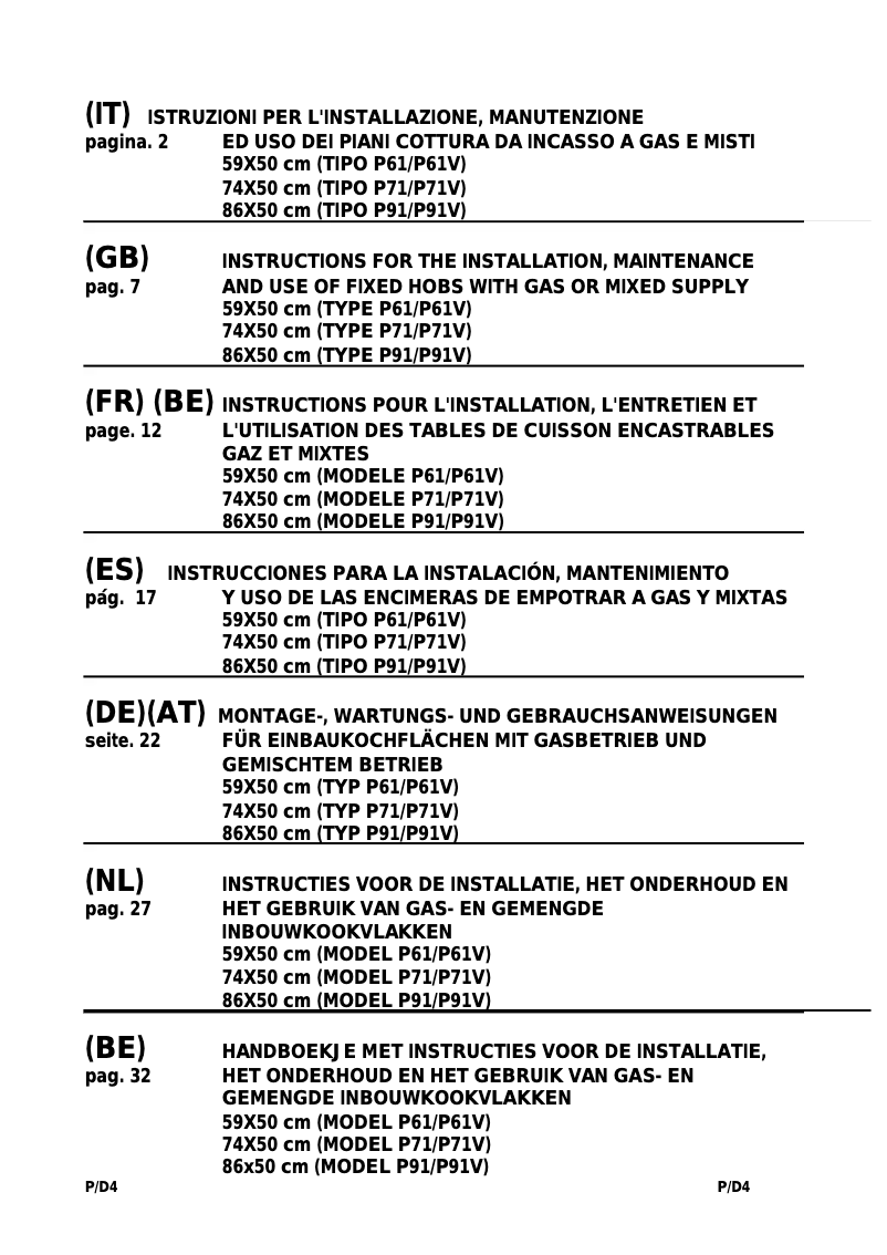 Page 1 de la notice Manuel utilisateur La Germania P680 1 CN9 CR