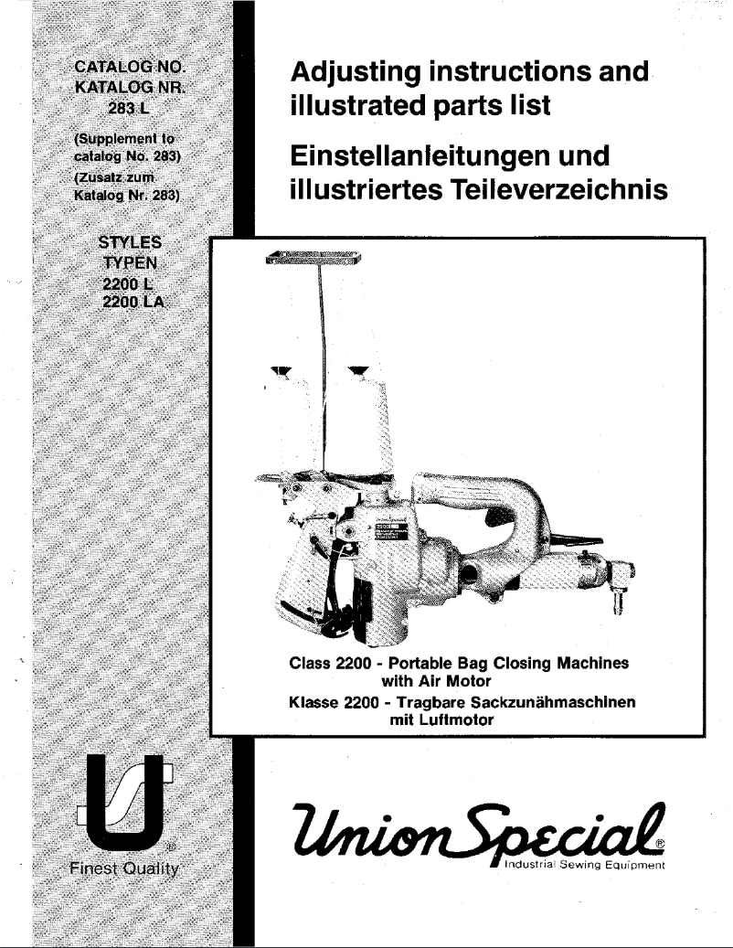 Image de la première page du manuel de l'appareil 2200L