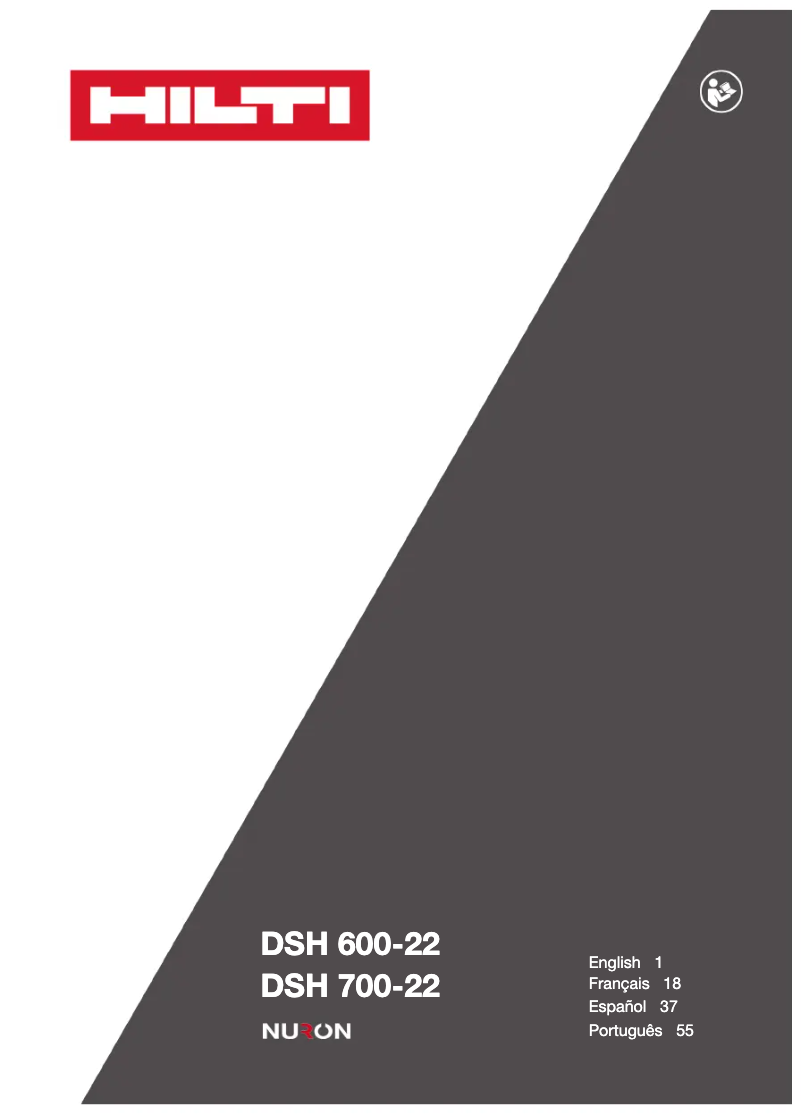 Page n°1 - Manuel utilisateur Hilti DSH 600-22