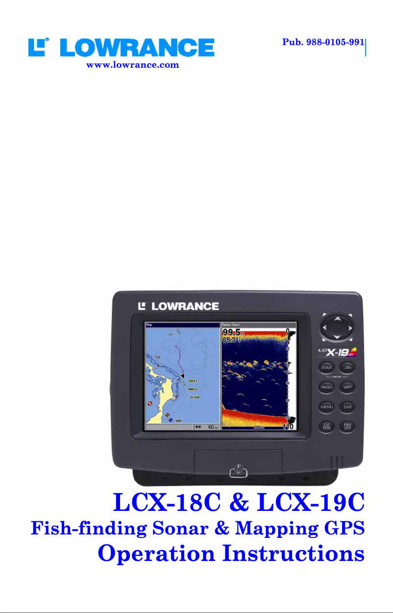 Image de la première page du manuel de l'appareil LCX-18C