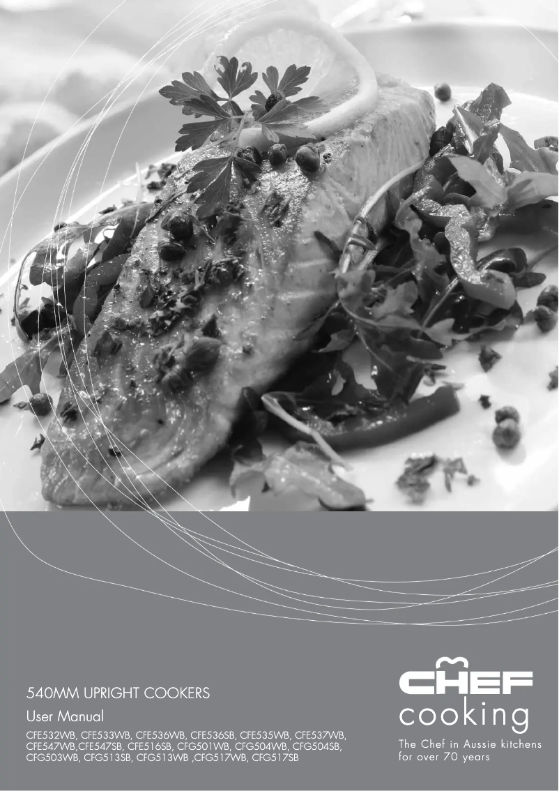 Image de la première page du manuel de l'appareil CFG504WBLP