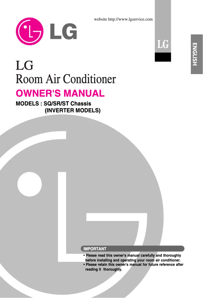 Page 1 de la notice Manuel utilisateur LG ASUW096QGG1