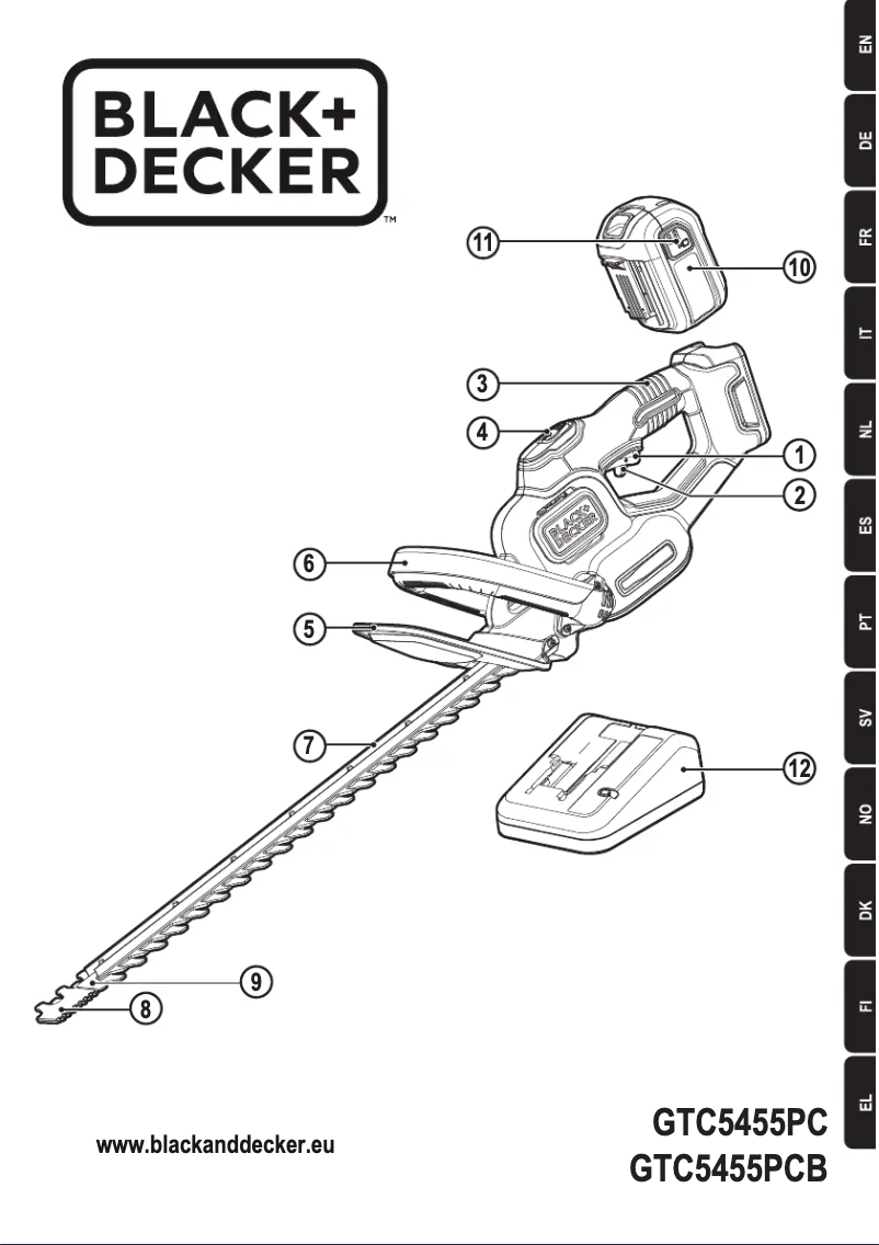 Image de la première page du manuel de l'appareil GTC5455PC