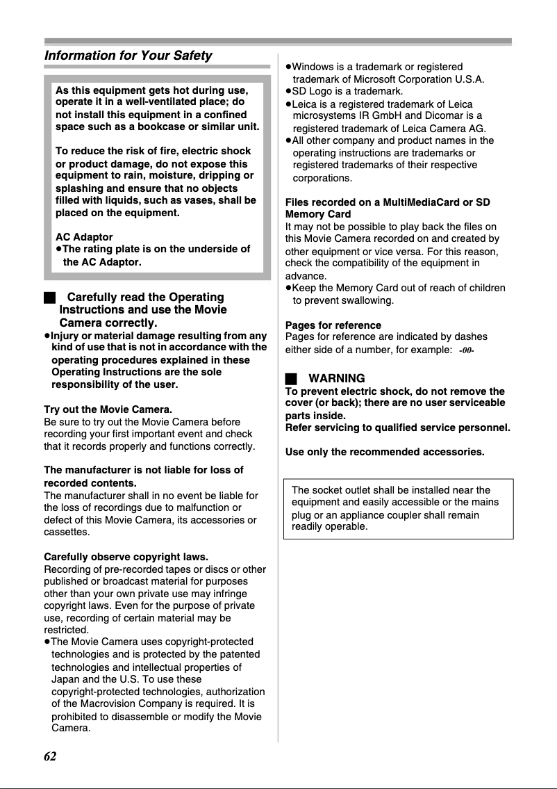 Página 1 del manual Manual de usuario Panasonic NV-GS400GC