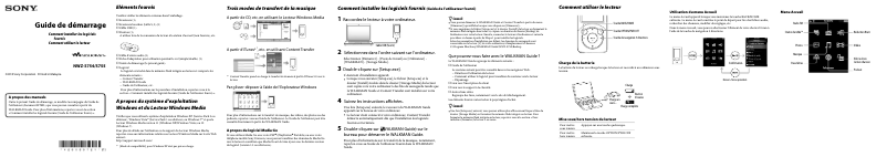 Image de la première page du manuel de l'appareil NWZ-S754