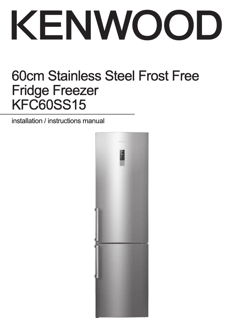 Image de la première page du manuel de l'appareil KFC60SS15