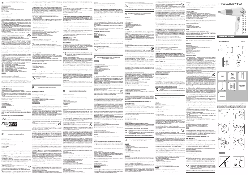 Page 1 de la notice Manuel utilisateur Rowenta Premium Care Pro CV7460