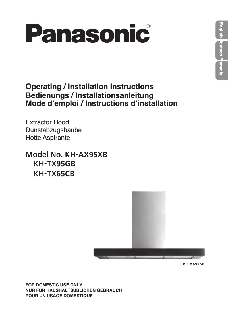 Page 1 de la notice Manuel utilisateur Panasonic KH-TX65CB
