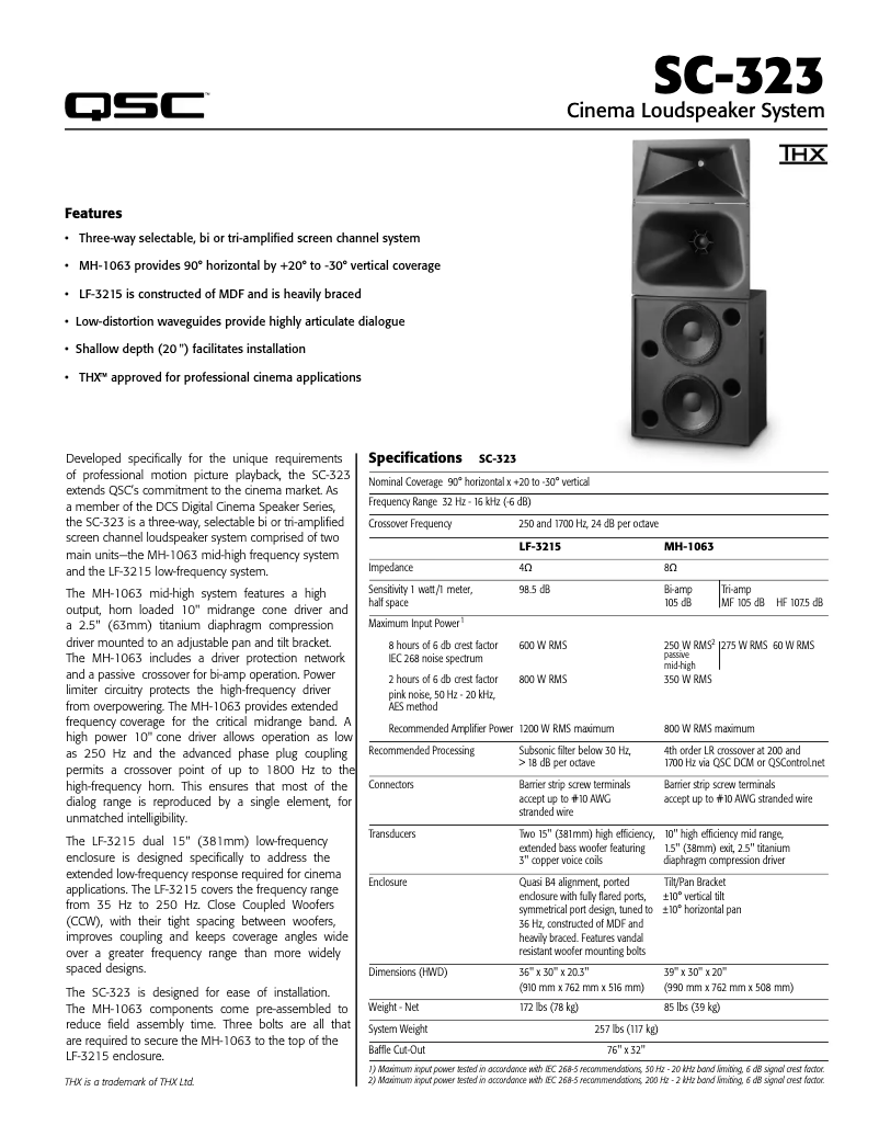 Image de la première page du manuel de l'appareil SC-323C