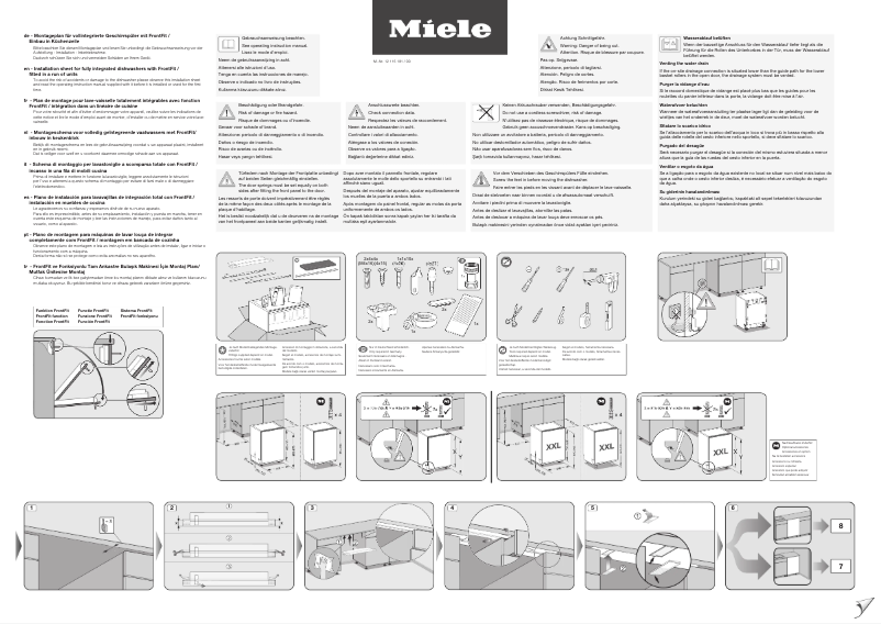 Page n°1 - Manuel utilisateur Miele G 7685 SCVi XXL AutoDos