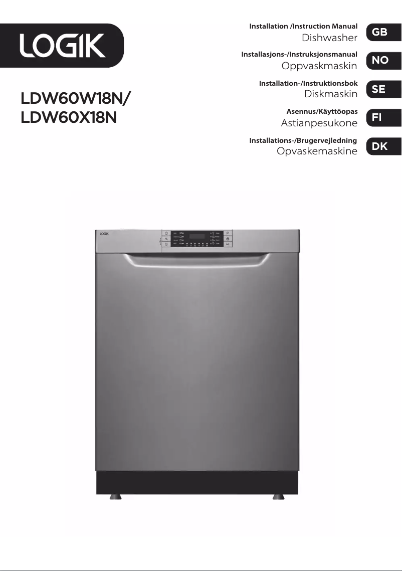 Image de la première page du manuel de l'appareil LDW60X18N